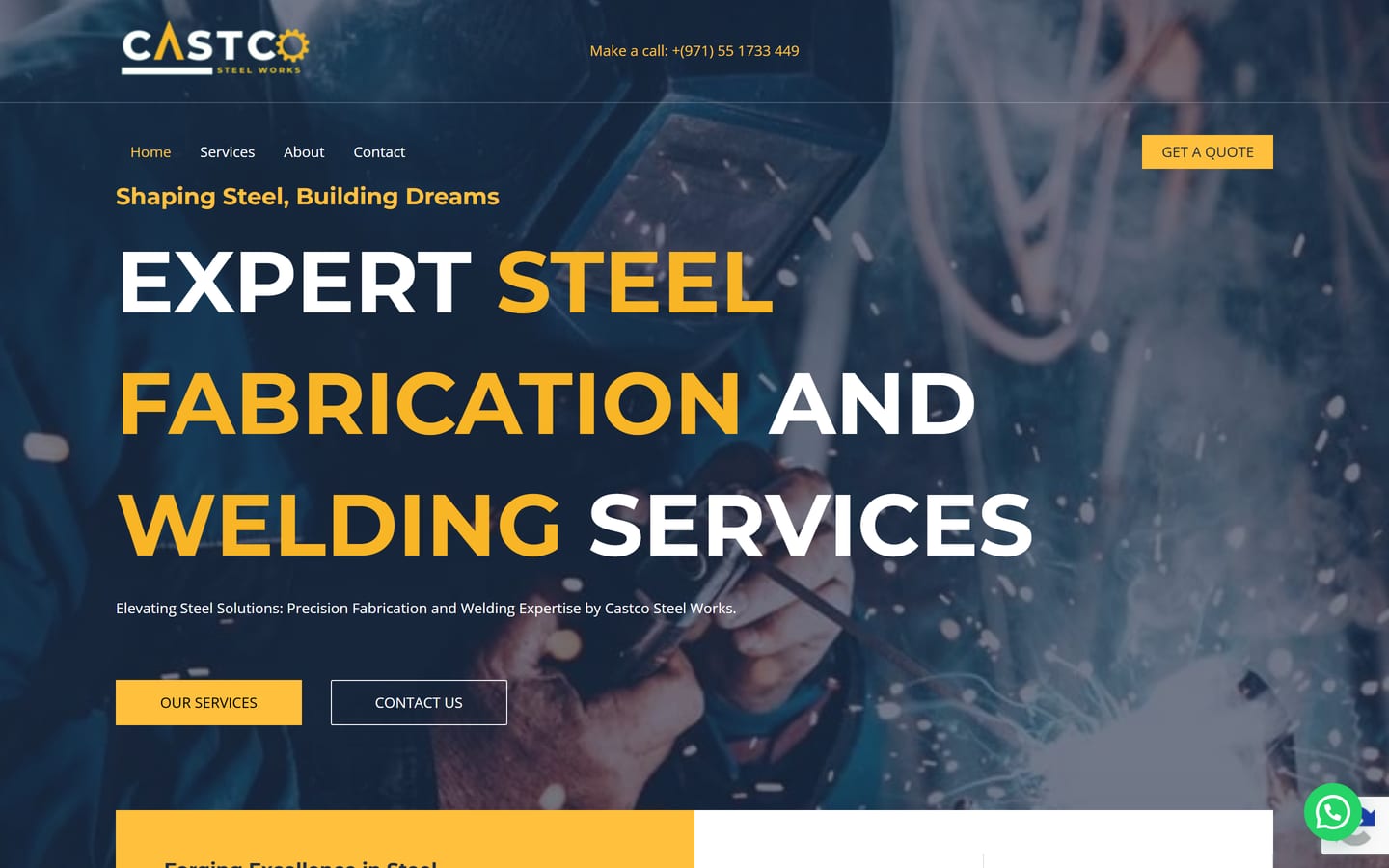 Castco Steel website